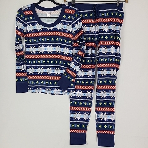NEW Hanna Andersson Adult Holiday Family Long John Pajama Set Size XL NWT